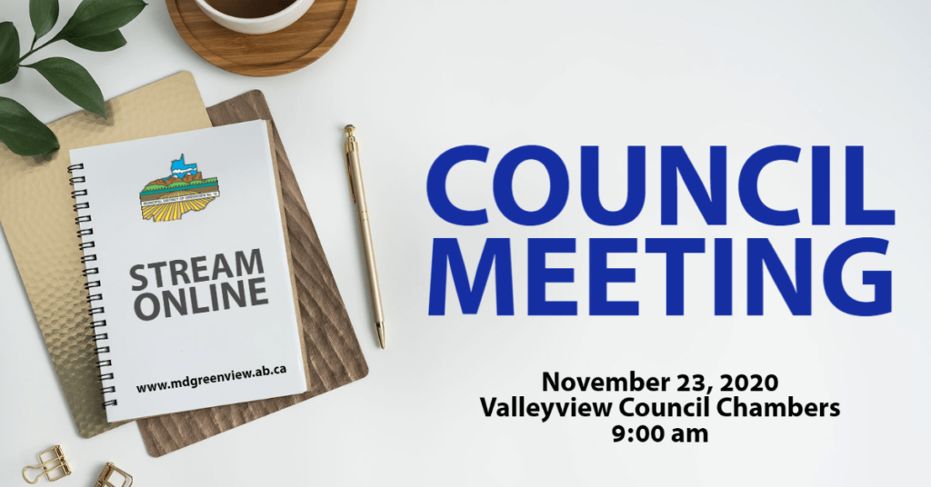 Council Meeting Scheduled for Monday, November 23, 2020