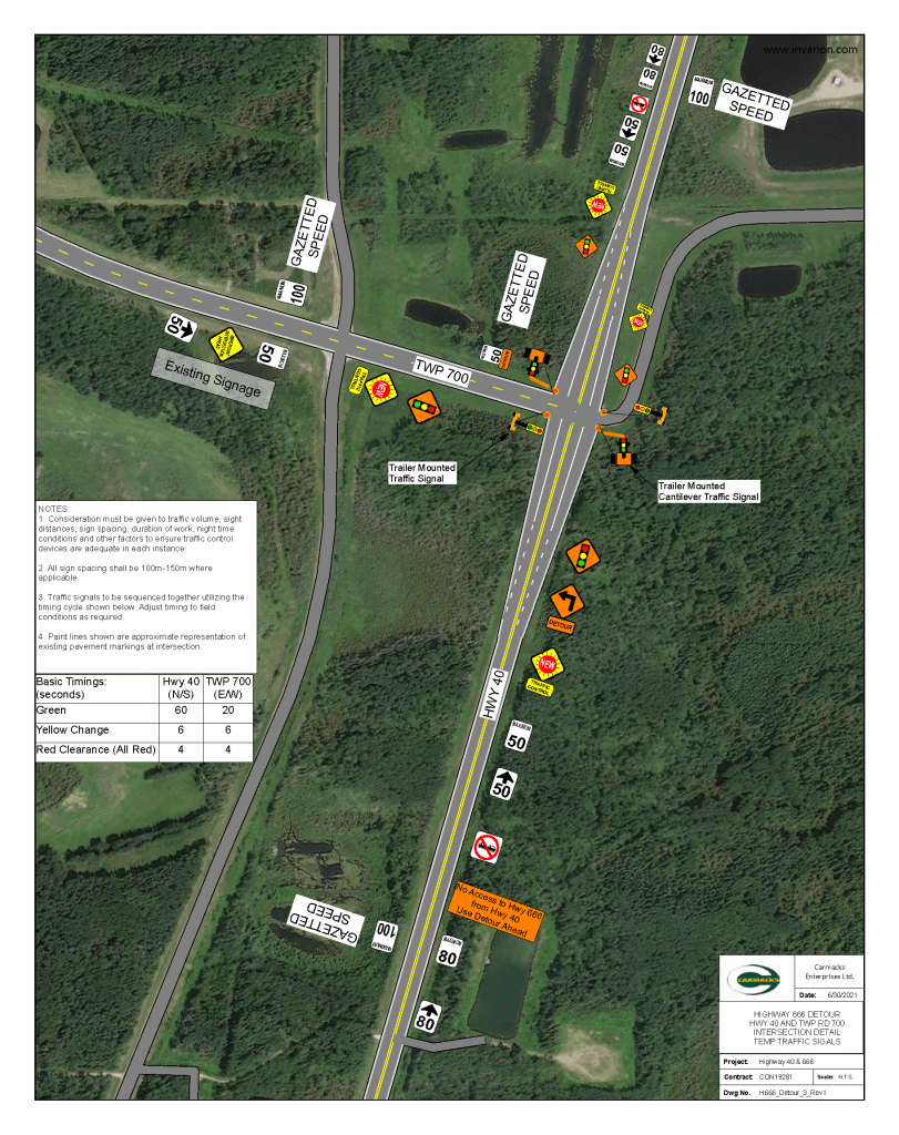 Highway 40 Road Construction Traffic Delays Municipal District of