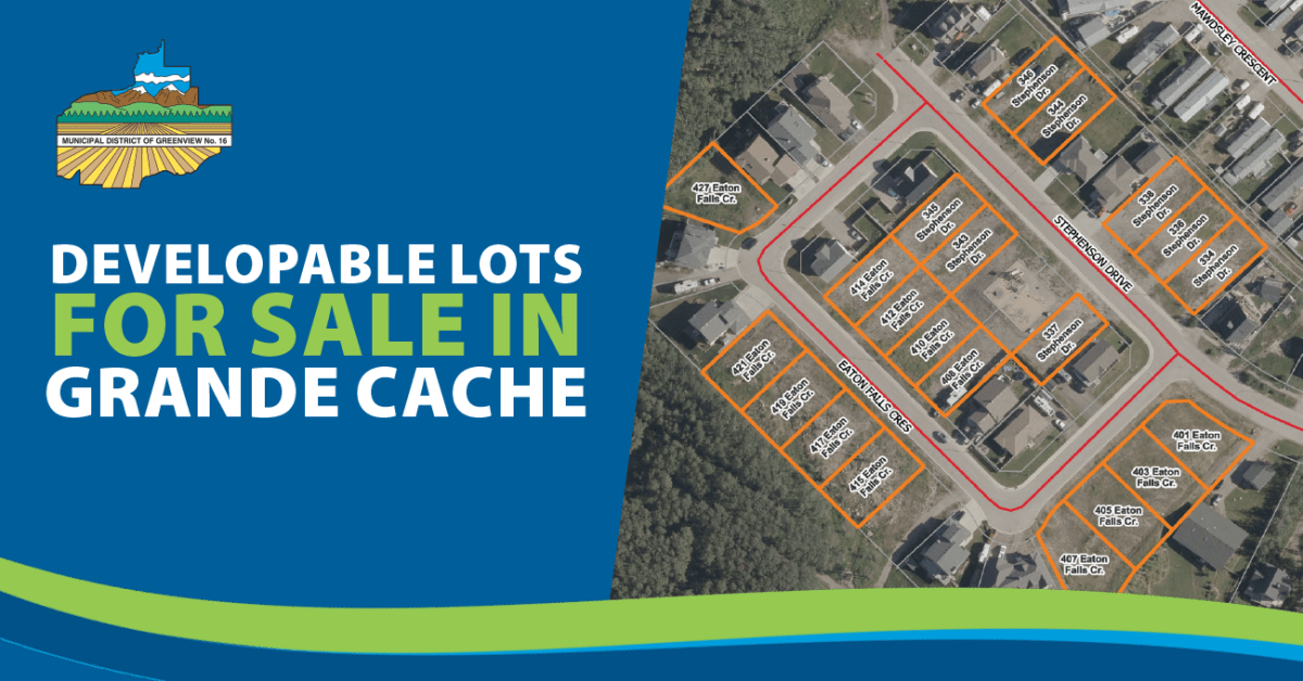 Developable Lots for Sale in Grande Cache Municipal District of Greenview