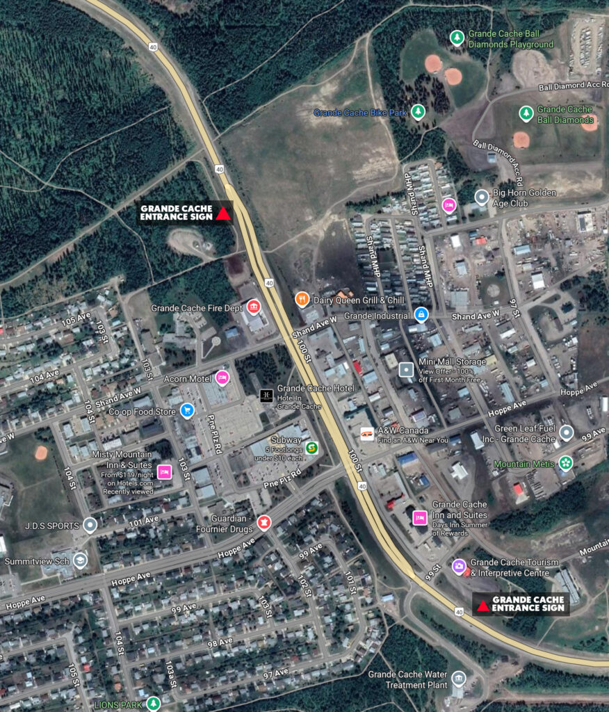 Entrance signs gc map 2025