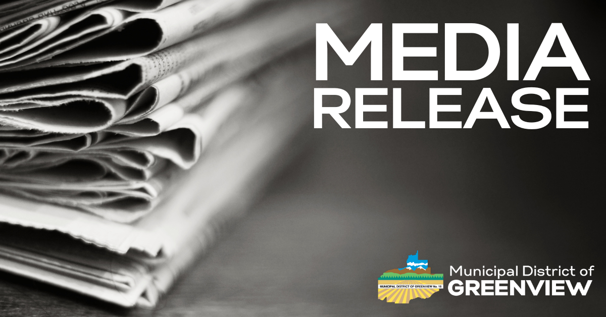 MEDIA RELEASE: Greenview Elects Reeve and Deputy Reeve