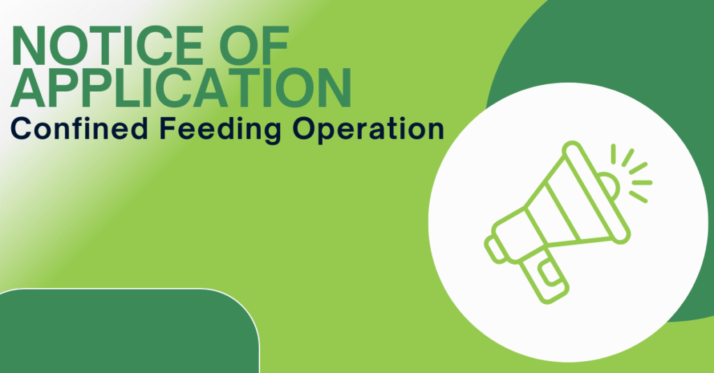 Notice of application