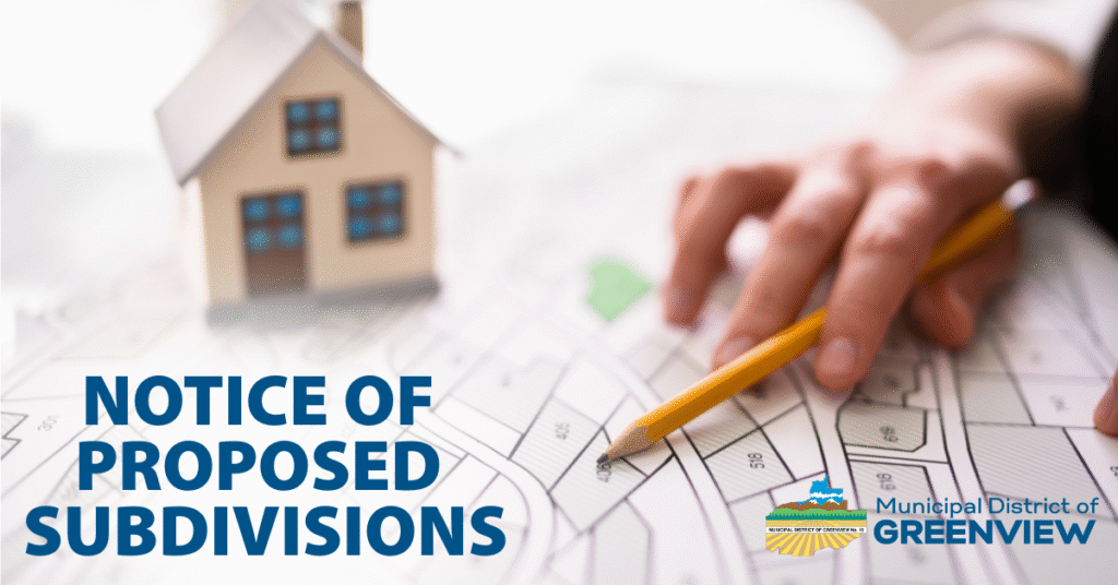 Notice of Proposed Subdivision Notice of proposed subdivision