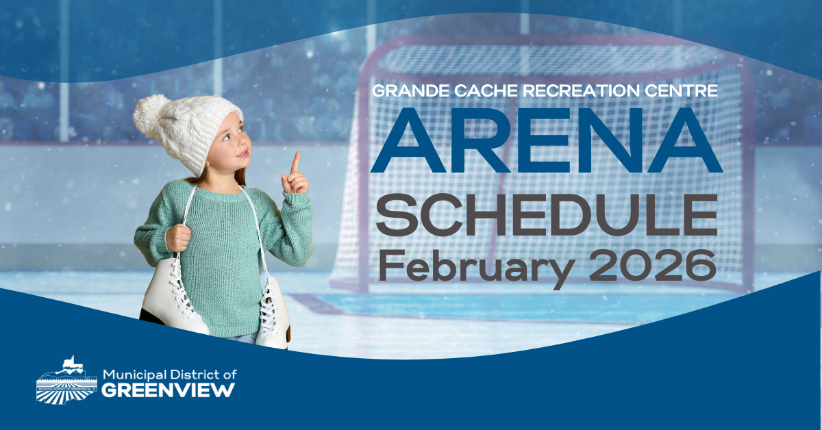 Grande Cache Recreation Centre February 2026 Arena Schedule