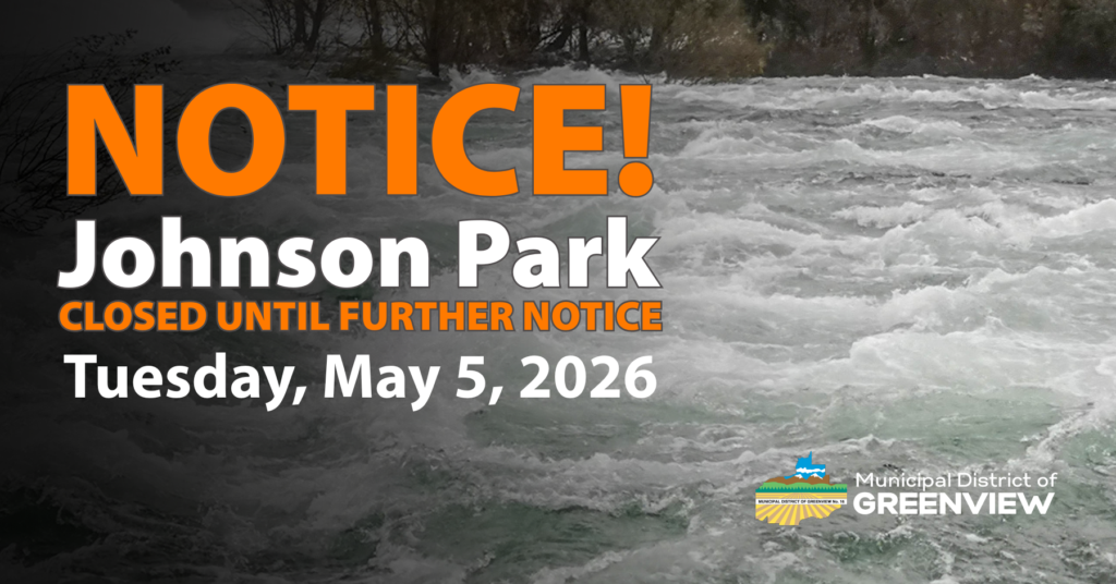 NOTICE! Johnson Park HAZARDOUS TREE REMOVAL