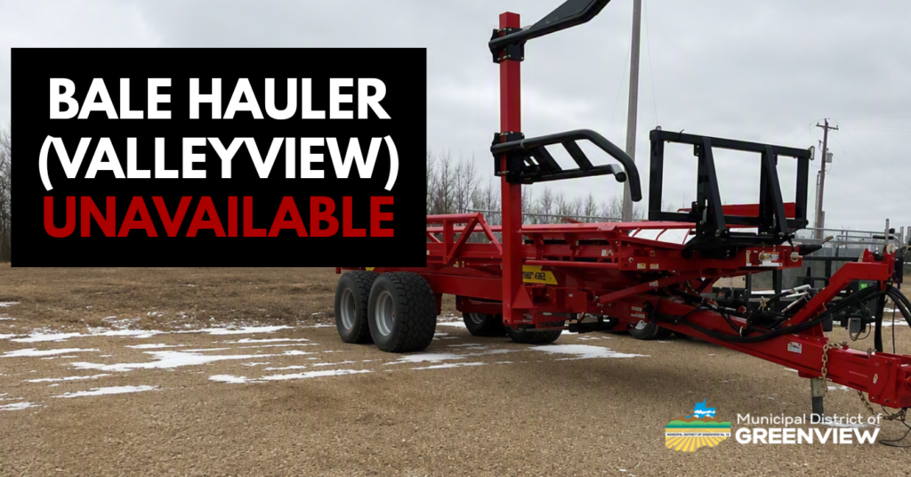 Bale Hauler Rental unavailable