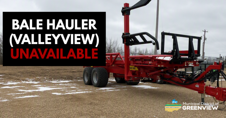 Bale Hauler Rental unavailable