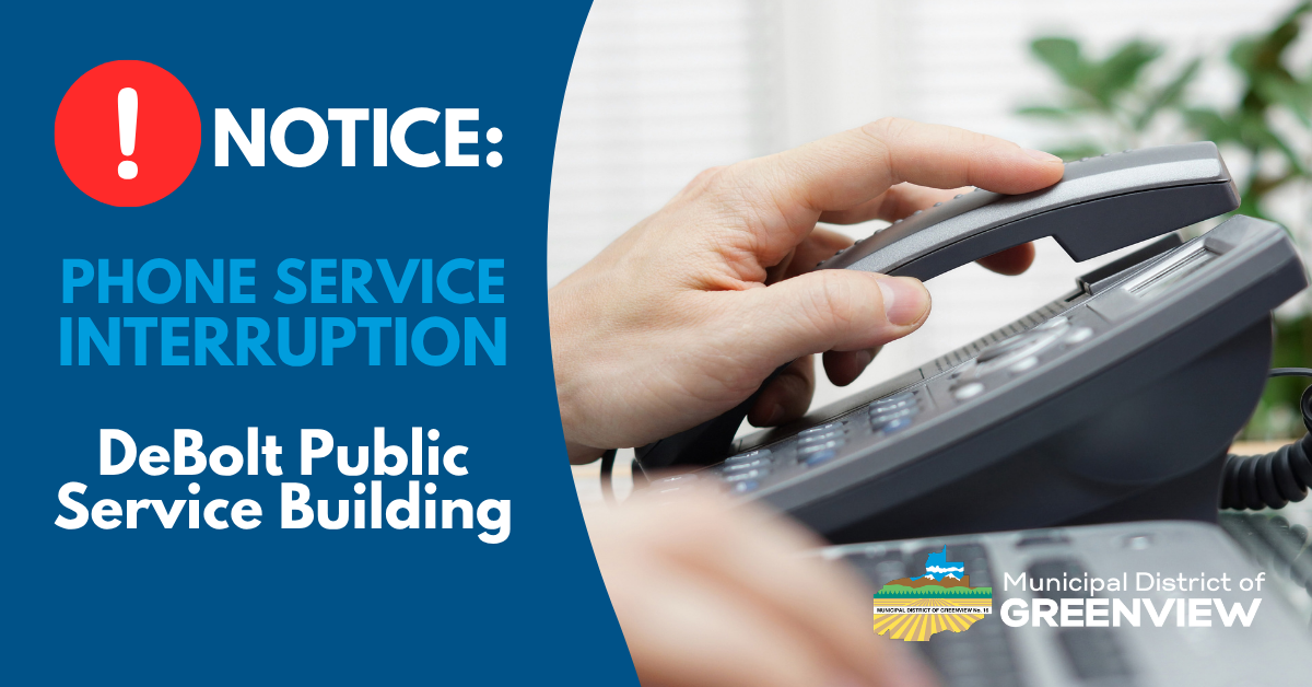 Update: DeBolt Public Service Building – Phone Service Interruption