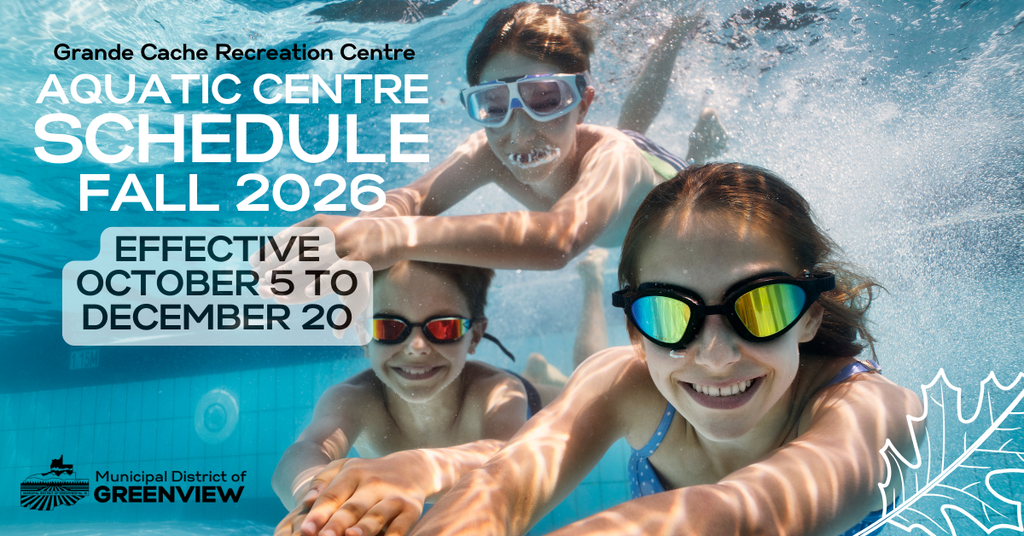 GCRC Aquatic Schedule graphic