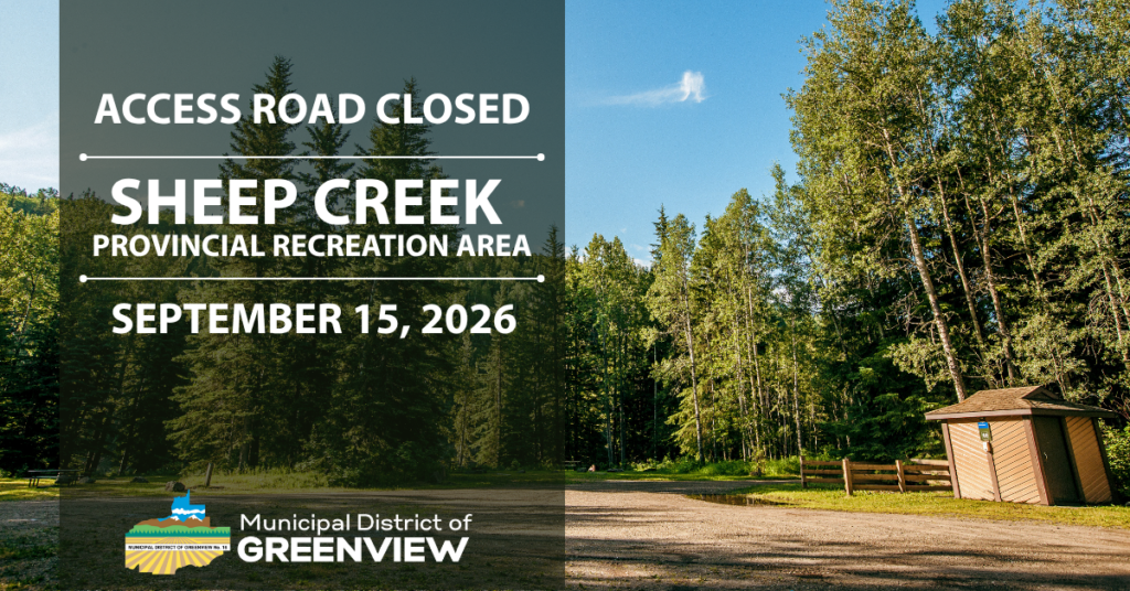SHEEP CREEK ACCESS ROAD CLOSED SHEEP CREEK ACCESS ROAD CLOSED