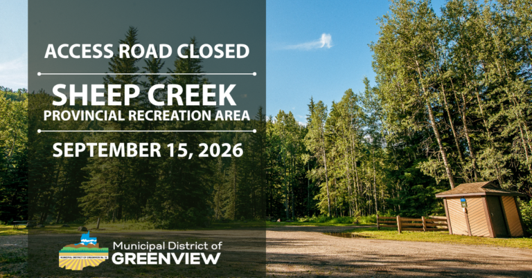 SHEEP CREEK ACCESS ROAD CLOSED